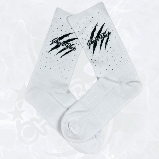 Socken Cheer Pack "Kralle" schwarz mit Bling Gr. 27-46